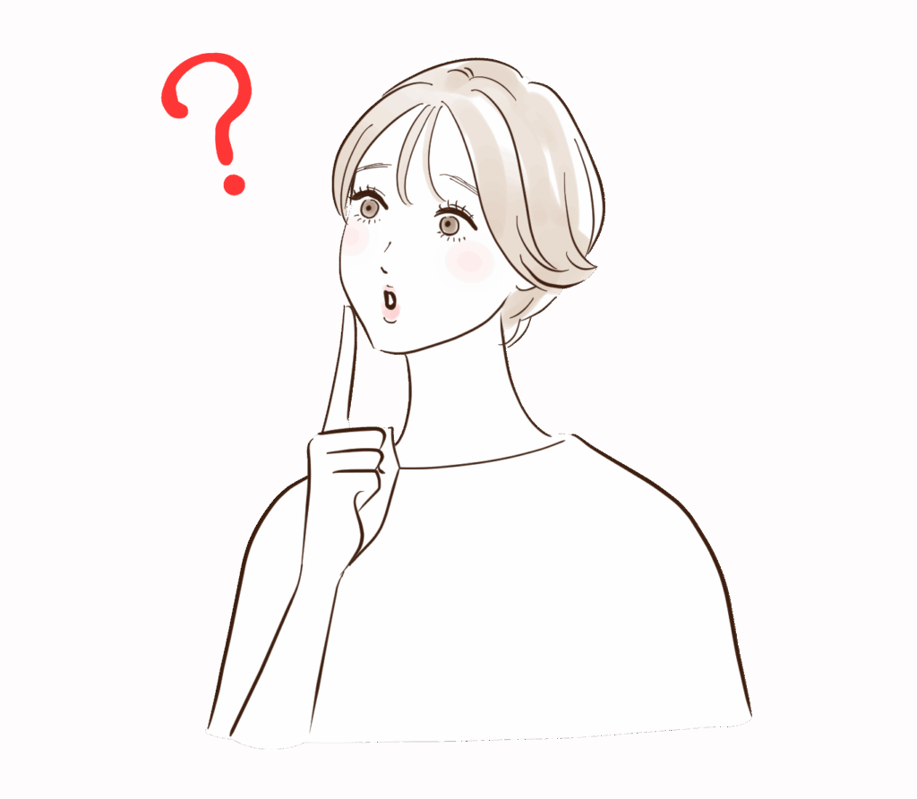 『本当に同じ爪なの？』と驚いている女性のイラスト